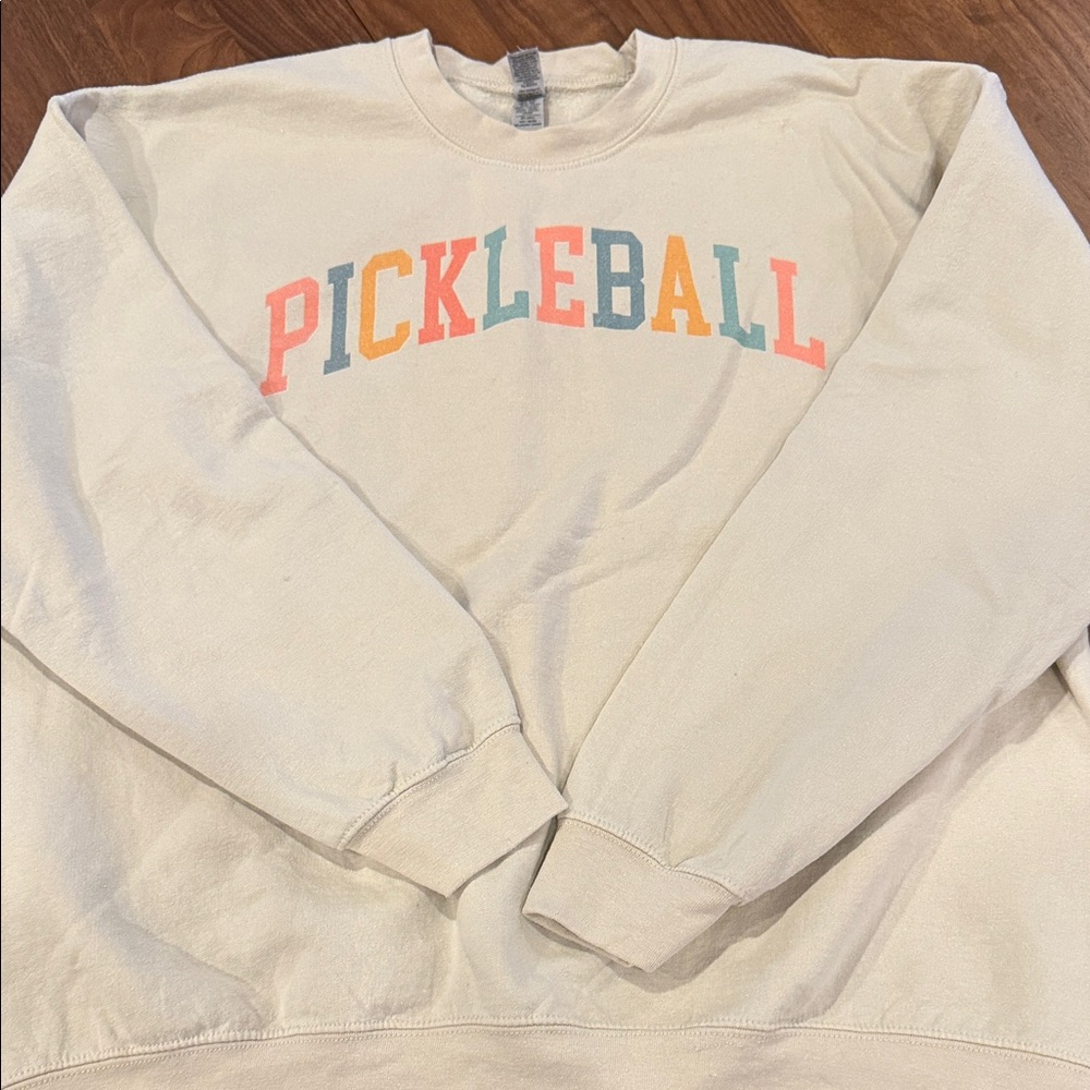 Pickleball Cream Sweatshirt